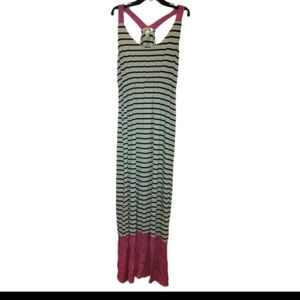 Long Striped Multicolor Maxi Dress